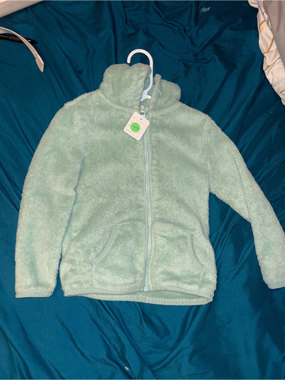 🍄3 for $10🍄 Carter's Plush Hooded Fleece Jacket in Mint